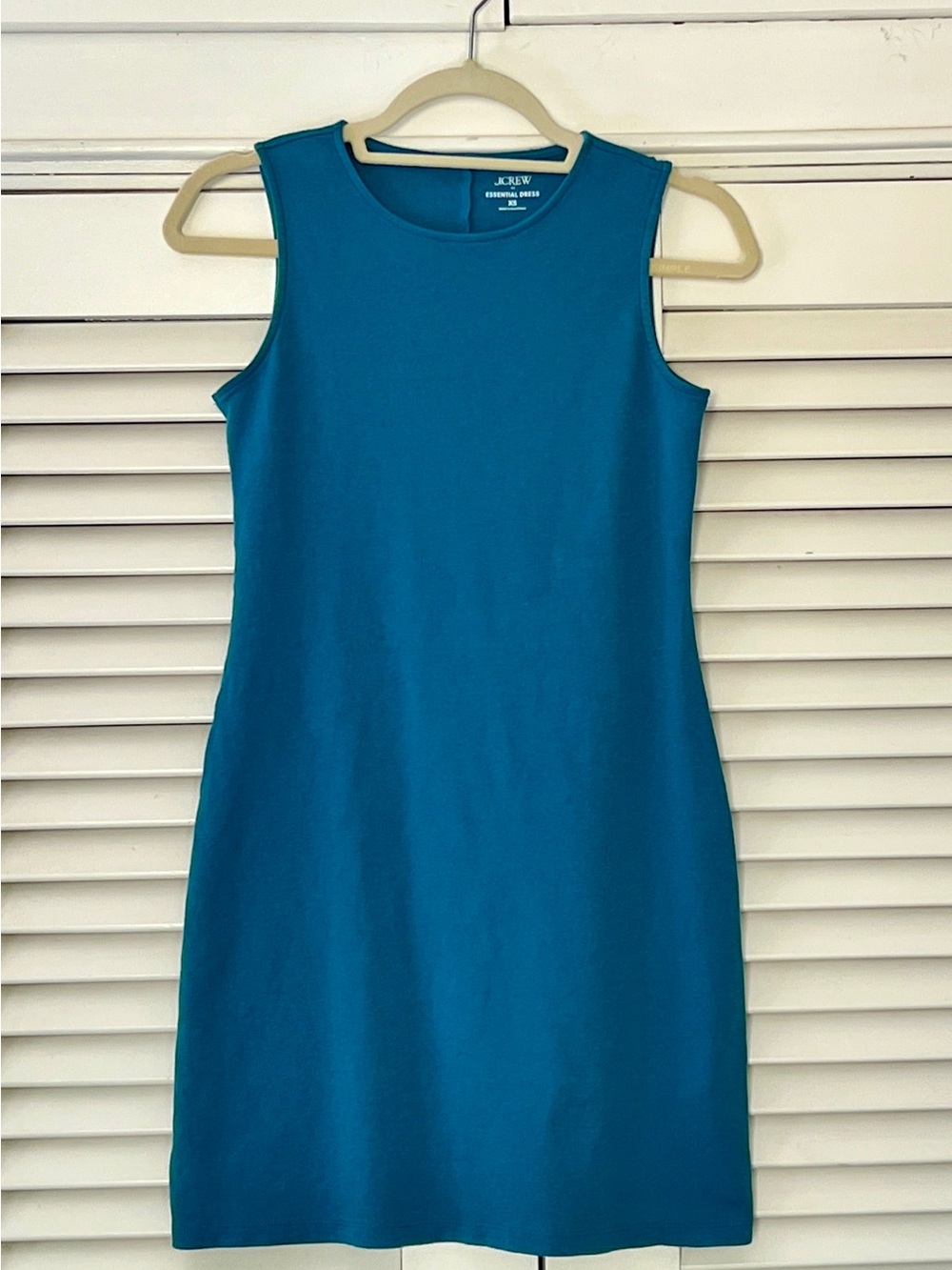 J. Crew Sleeveless Turquoise Shift Dress - Picture 3 of 6